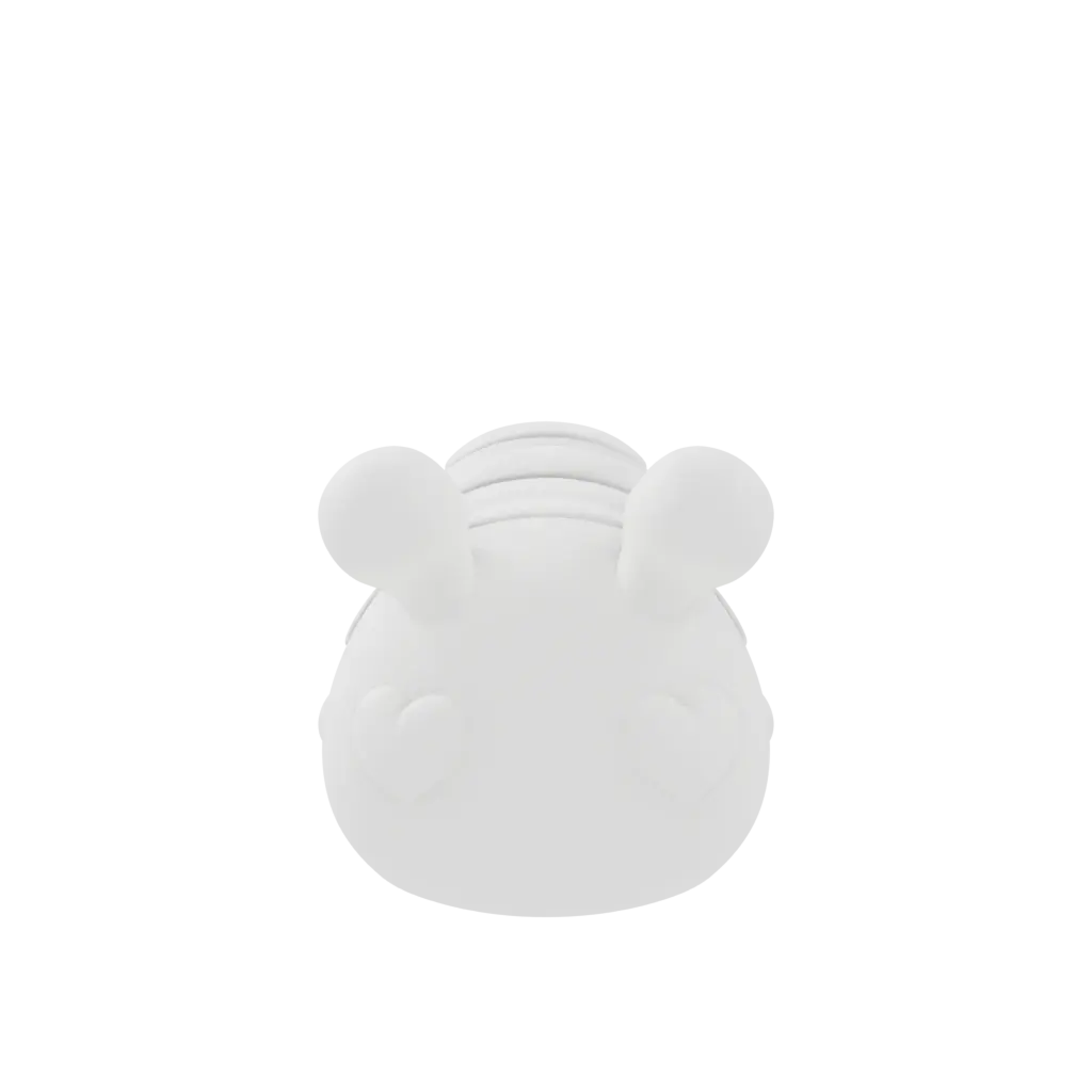 Noodle, a flexi 3D-printed pet magnet, view 3