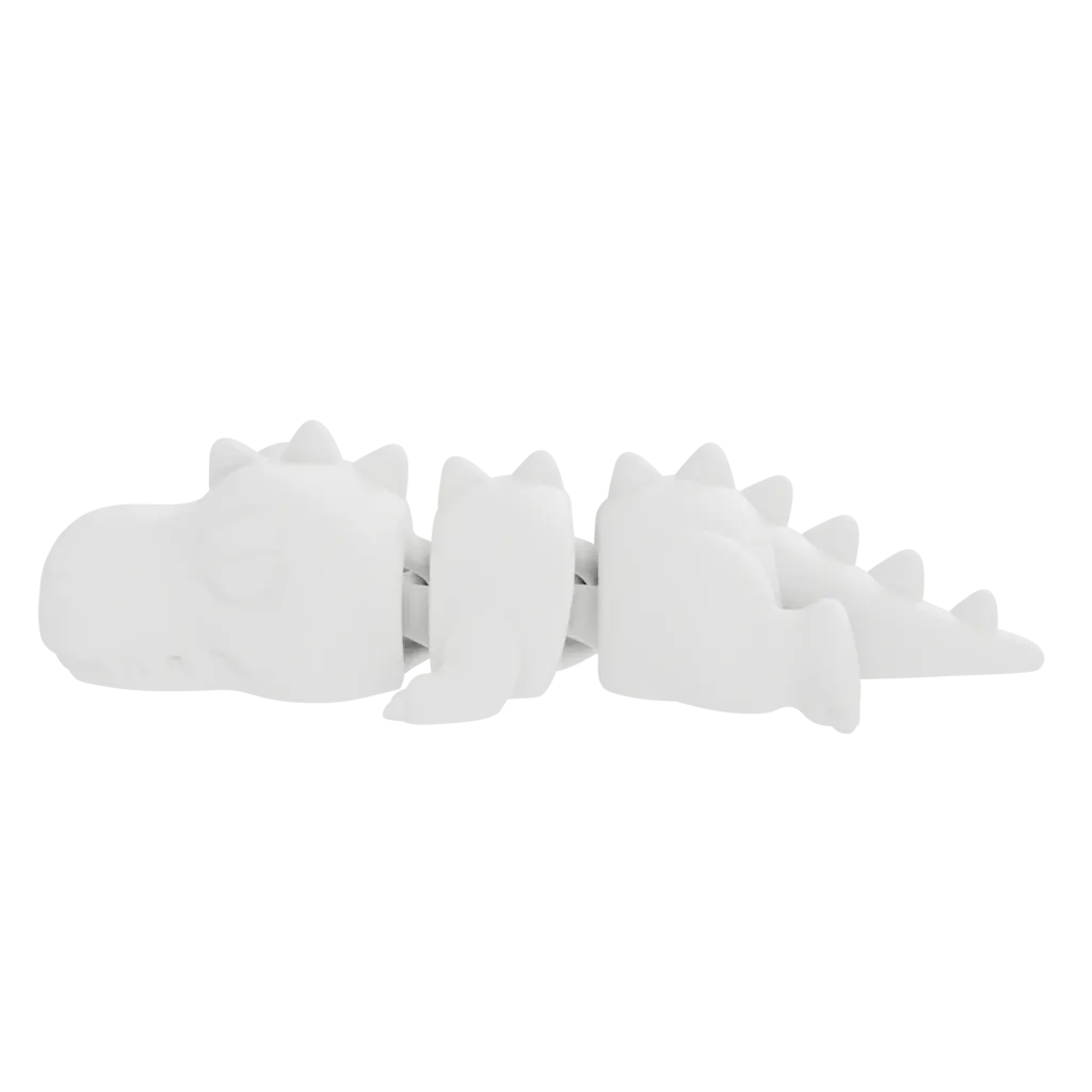 Chomp, a flexi 3D-printed pet magnet, view 2