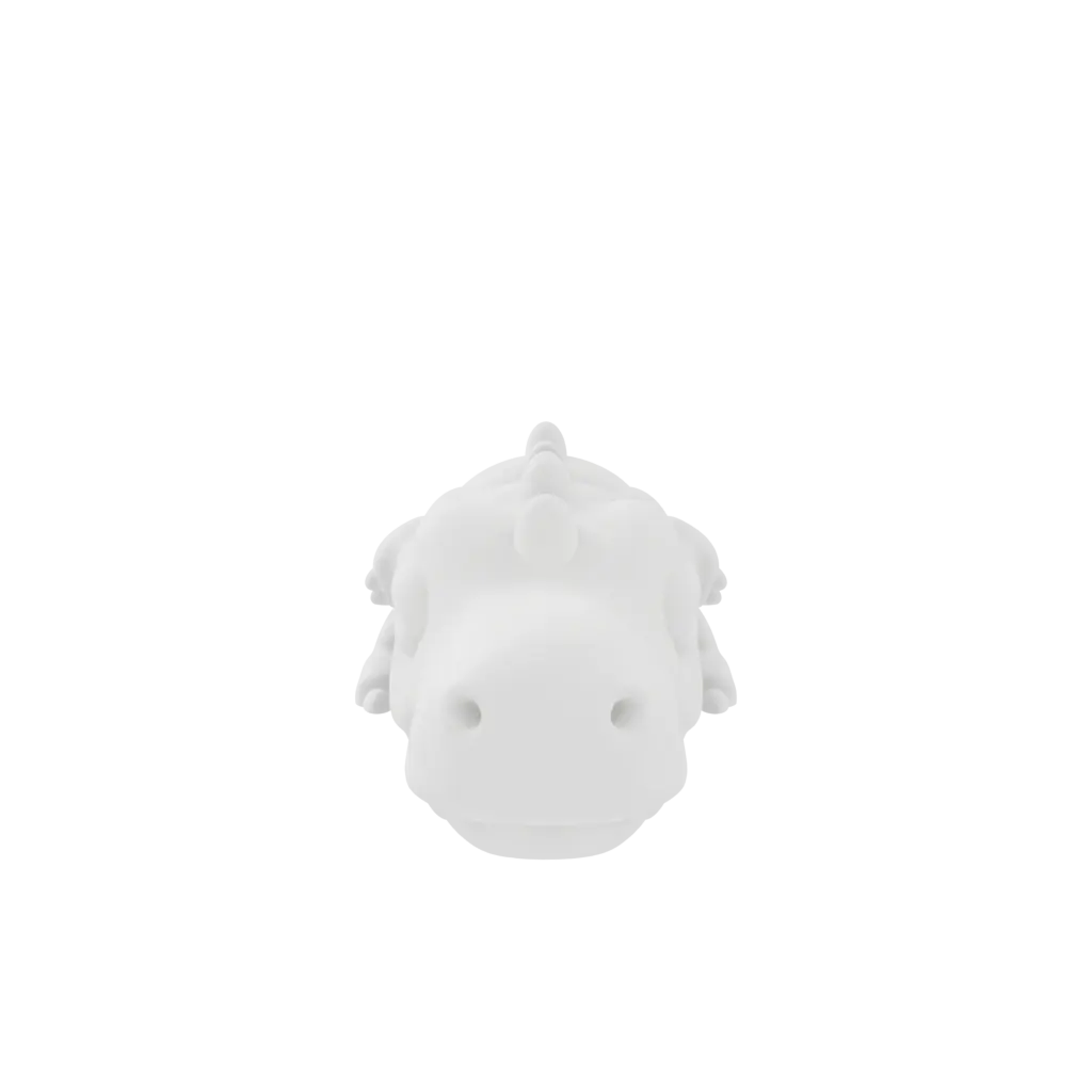 Chomp, a flexi 3D-printed pet magnet, view 3